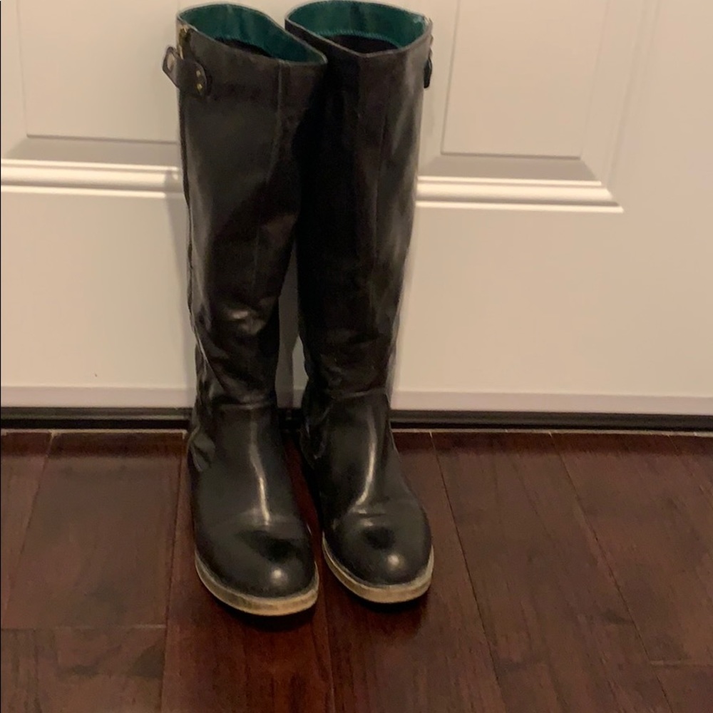 MIA black Moto boots Sz 9.5